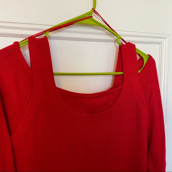 Anthropologie Jamie Cold Shoulder Sweater M - Picture 2 of 8